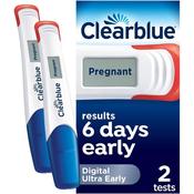 Clearblue Early Detection Pregnancy Test – Digital Ultra Early (10 mIU/ml), No Test Can Tell You Sooner – 2 Digital Tests image