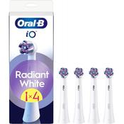 Oral-B iO 4pk Radiant White Replacement Toothbrush Heads for Sensational Mouth Feeling - White