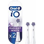 Oral-B iO 2pk Radiant White Replacement Toothbrush Heads for Sensational Mouth Feeling image