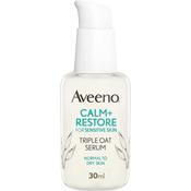 Aveeno Face Calm+Restore Triple Oat Serum, 24-Hour Moisturisation For Sensitive Skin 30ml