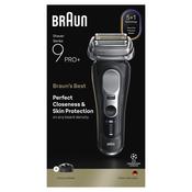 Braun Series 9 PRO+ Electric Shaver, Pro SensoAdapt, Charging Stand, 9610S, Black