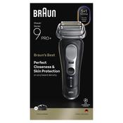 Braun Series 9 PRO+ Electric Shaver, Pro SensoAdapt, Charging Stand, 9610S, Black image