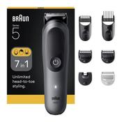 BRAUN Series 5 AIO5520 7-in-1 Wet &amp; Dry Trimmer / Multi Groomer- Grey image