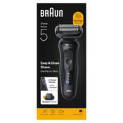 Braun Series 5 Electric Shaver, Up to 50 min, +1 Attachment, 52-N1200S, Black image