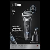 Braun Series 7 Electric Shaver, SmartCare Center, +1 Attachment, 72-G7200CC, Grey image