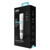 Braun BodyGroom BS1000 Wet &amp; Dry Mini Trimmer - Quick Hair Removal - White image