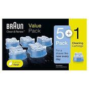 Braun CCR Clean &amp; Renew Refill Cartridges - 100% Cleaner Compatible, 6 Piece Pack image