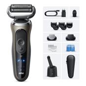 Braun Series 7 72-C7650cc Men's Electric Shaver with Cleaning System &amp; Beard and Body Grooming tools, Gold image