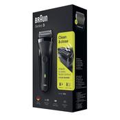 Braun Men's Series 3 300s Waterproof Electric Shaver with Protection Cap - Black image
