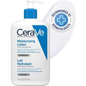 CeraVe Moisturising Lotion, for normal to very dry skin, Enriched with 3 Essential Ceramides, Hyaluronic Acid and MVe technology, CeraVe face moisturiser, Daily Hydrating Moisturiser, 473ml image