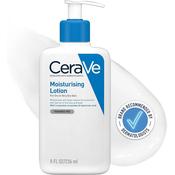 CeraVe Moisturising Lotion, for normal to very dry skin, Enriched with 3 Essential Ceramides, Hyaluronic Acid and MVe technology, CeraVe face moisturiser, Daily Hydrating Moisturiser, 236ml image