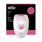 BRAUN Silk-épil Series 3 3-000 Epilator - White &amp; Pink image