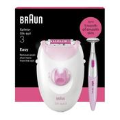 BRAUN Silk‑épil Series 3 3‑202 Epilator with Bikini Trimmer - Pink image