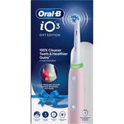 Oral-B iO3 Electric Toothbrush 1 Toothbrush Head &amp; Travel Case, 3 Modes With Teeth Whitening - Pink image