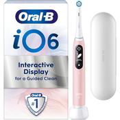 Oral-B iO6 Electric Toothbrushes , 1 Toothbrush Head &amp; Travel Case, 5 Modes with Ultra-Sensitive, Sensitive Edition, UK 2 Pin Plug, Pink Sand