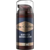 King C Gillette Beard Itch Soothing Lotion for Men with Vitamin B3 and Vitamin B5, Immediate Cooling Effect, 100ml