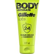 GilletteLabs Body + Intimate 2-in-1 Body Shave Cream &amp; Cleanser 177 ml image