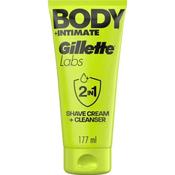 GilletteLabs Body + Intimate 2-in-1 Body Shave Cream &amp; Cleanser 177 ml image