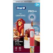 Oral-B Pro Kids Electric Toothbrush, 1 Handle Featuring Disney The Lion King, 1 Toothbrush Head, 1 Travel Case, Designed by Braun, for Ages 3+- 4 x Lion King Stickers image