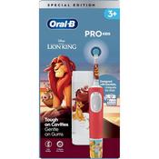 Oral-B Pro Kids Electric Toothbrush, 1 Handle Featuring Disney The Lion King, 1 Toothbrush Head, 1 Travel Case, Designed by Braun, for Ages 3+- 4 x Lion King Stickers image