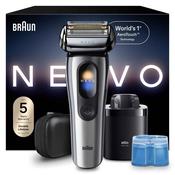 Braun Nevo 15000C Electric Shaver for Men With 7-in-1 Nevo Care System and Aero Touch Technology, Silver image