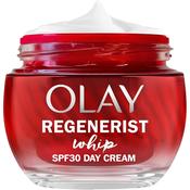 Olay Regenerist Whip Day Face Cream SPF30, Lightweight Anti-Wrinkle Firming Skincare Moisturiser 50ml image