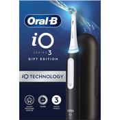 Oral-B iO3 Electric Toothbrush 1 Toothbrush Head &amp; Travel Case, 3 Modes With Teeth Whitening Black