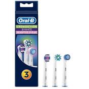 Oral-B Multipack 3 in 1 Replacement Brush Heads, Cross Action, Sensitive, 3DWhite (Pack of 3) image