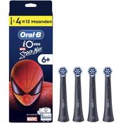 Oral-B iO Kids Marvel Spiderman 4pk Electric Toothbrush Head for Age 6+, Gentle on Wobbly Teeth and Gums for Cleaner Teeth image