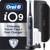 Oral-B iO9 Electric Toothbrushes , App Connected ,1 Toothbrush Head, Charging Travel Case &amp; Magnetic Pouch, 7 Modes, 2 Pin Plug, Black Onyx Edition