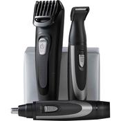 Remington Beard Trimmer Kit The Works (6 Piece Beard Trimmer with Comb (2mm-18mm), Precision Trimmer with Comb (1mm-5mm) &amp; Nose and Ear Trimmer , USB ) MB905 image