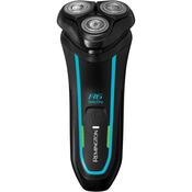 Remington R6 Aqua Wet &amp; Dry Mens Electric Rotary Shaver Waterproof, Pop up trimmer, 60min usage, 90min charge, 5min Quick charge, Cordless, USB, R6000