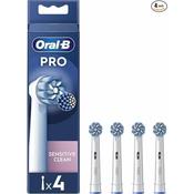 Oral-B Pro Sensitive Clean 4pk Toothbrush Heads, Extra Soft Bristles for Gentle Brushing &amp; Plaque Removal