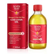 Seven Seas Maximum Strength Cod Liver Oil 300ml with Vitamin D , Fish Oil &amp; Omega 3