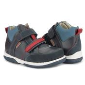 Memo Boys Orthopaedic Leather Boots with Diagnostic Sole – Navy, Polo