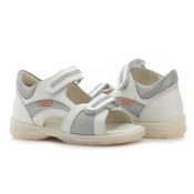 Memo Girls Orthopaedic Leather Sandals – White, Olivia image