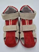 Wojtyłko Boys Sandals with Arch Support – Red &amp; Grey, Wojtylko image