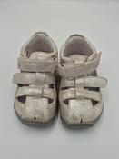 D.D. Step Girls Barefoot Leather Sandals – Silver image