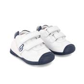 Biomecanics Boys First Steps Shoes – White &amp; Blue, Sauvage