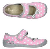 3F Girls Slippers with Lights – Light Pink &amp; Grey, Bow