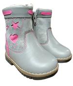 RenBut Girls First Steps Leather Boots – Heart image