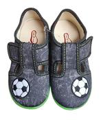3F Boys Barefoot Slippers – Grey, Football image