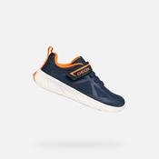 Geox Boys Barefoot Trainers – Navy &amp; Orange, Foot Run