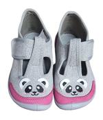 3F Girls Barefoot Slippers – Grey, Panda image