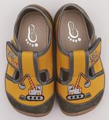 3F Boys Barefoot Slippers – Yellow, Digger image