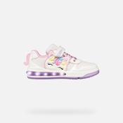 Geox Girls Sneakers with Lights – Pink &amp; Lilac, Sketlite Illuminus image
