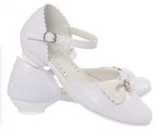 Miko Girls Communion Shoes – White image