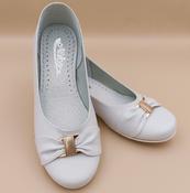 Miko Girls Communion Shoes – White image