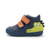 D.D. Step Boys First Steps Leather Shoes – Blue image