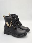 Geox Girls Boots with Lights – Black &amp; Gold, Casey